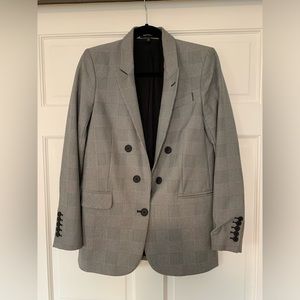 Express plaid blazer double breasted blazer